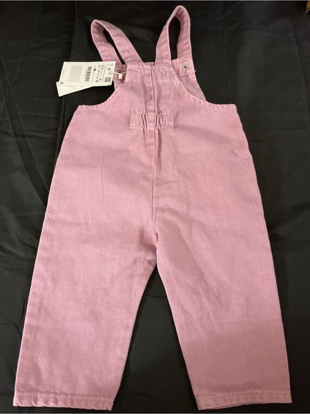 Zara Light Pink Girls' Cotton Overalls - Picture 16 of 16